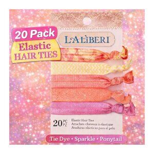Wilton 20pc Tie Dye Elastic Hair Ties Ponytail Holders Sparkle Girls Women New